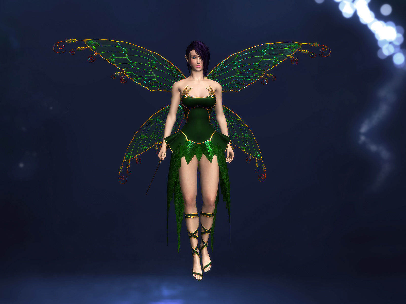 3Dfoin - Fairy Low-poly 3D model_10