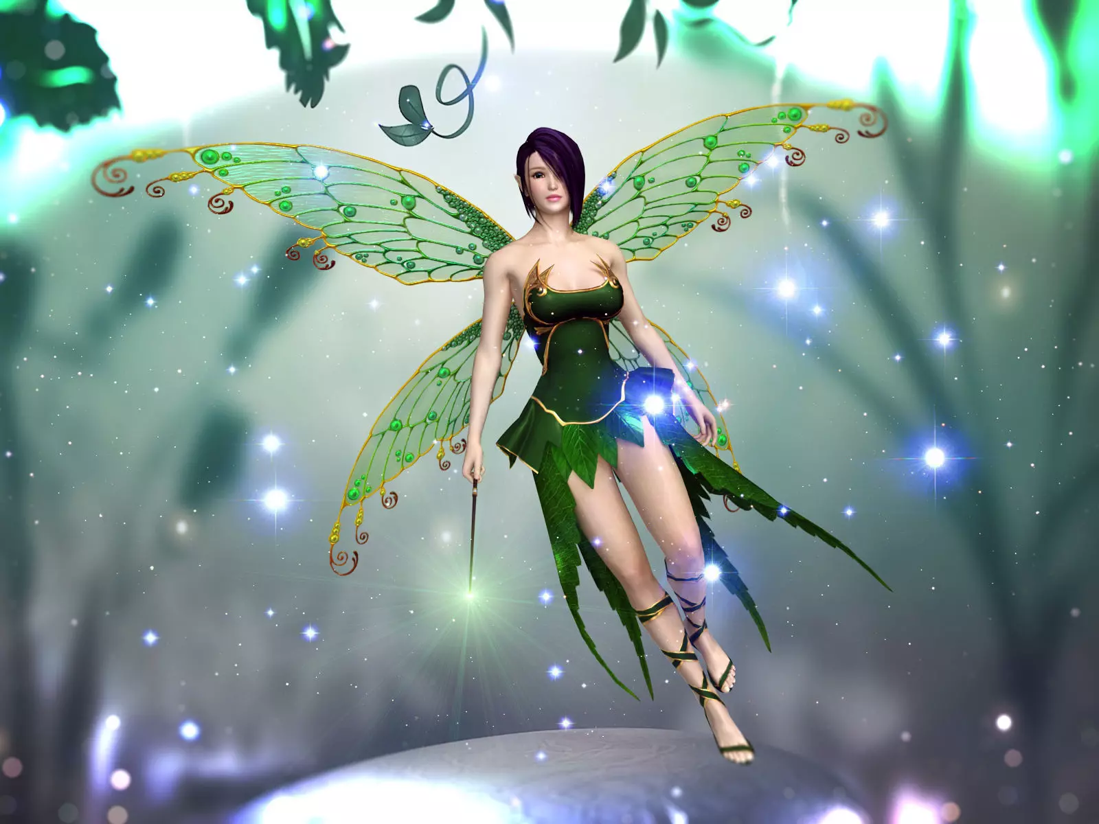 3Dfoin - Fairy Low-poly 3D model_0