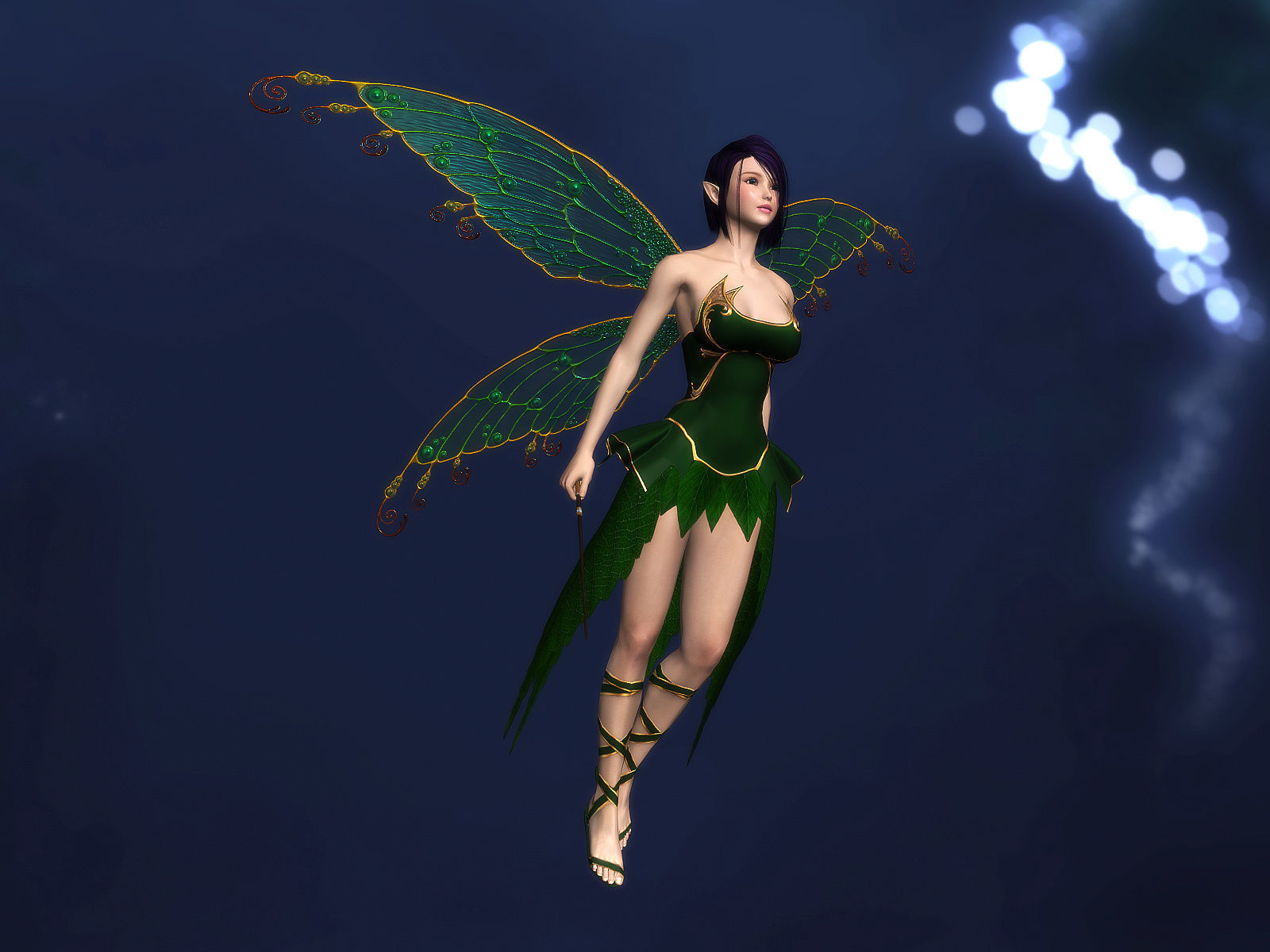 3Dfoin - Fairy Low-poly 3D model_11