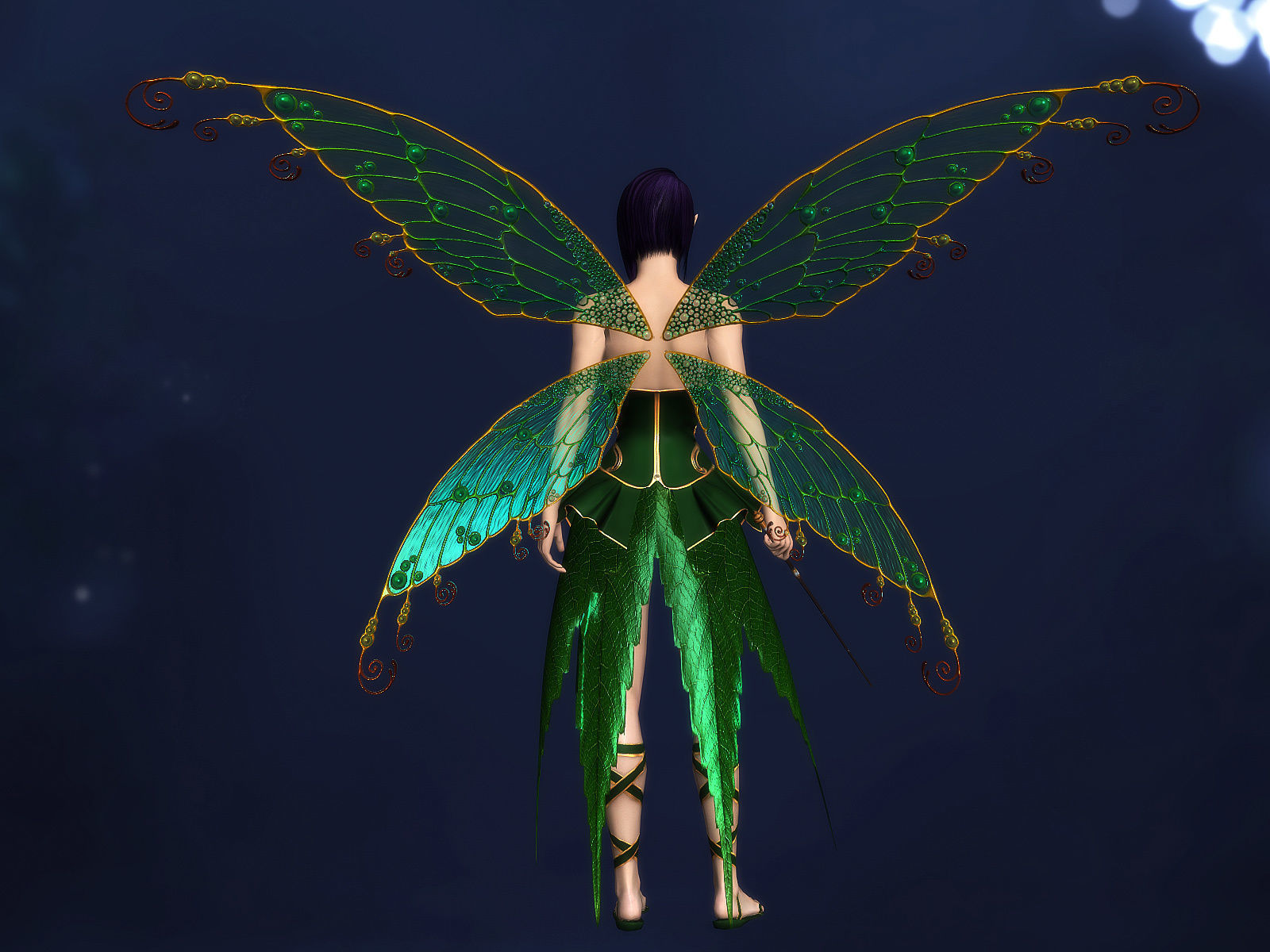 3Dfoin - Fairy Low-poly 3D model_7
