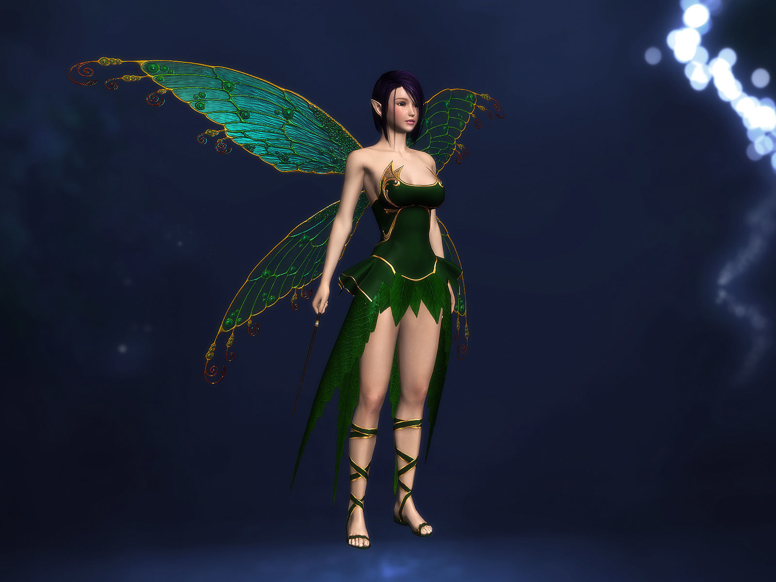 3Dfoin - Fairy Low-poly 3D model_4