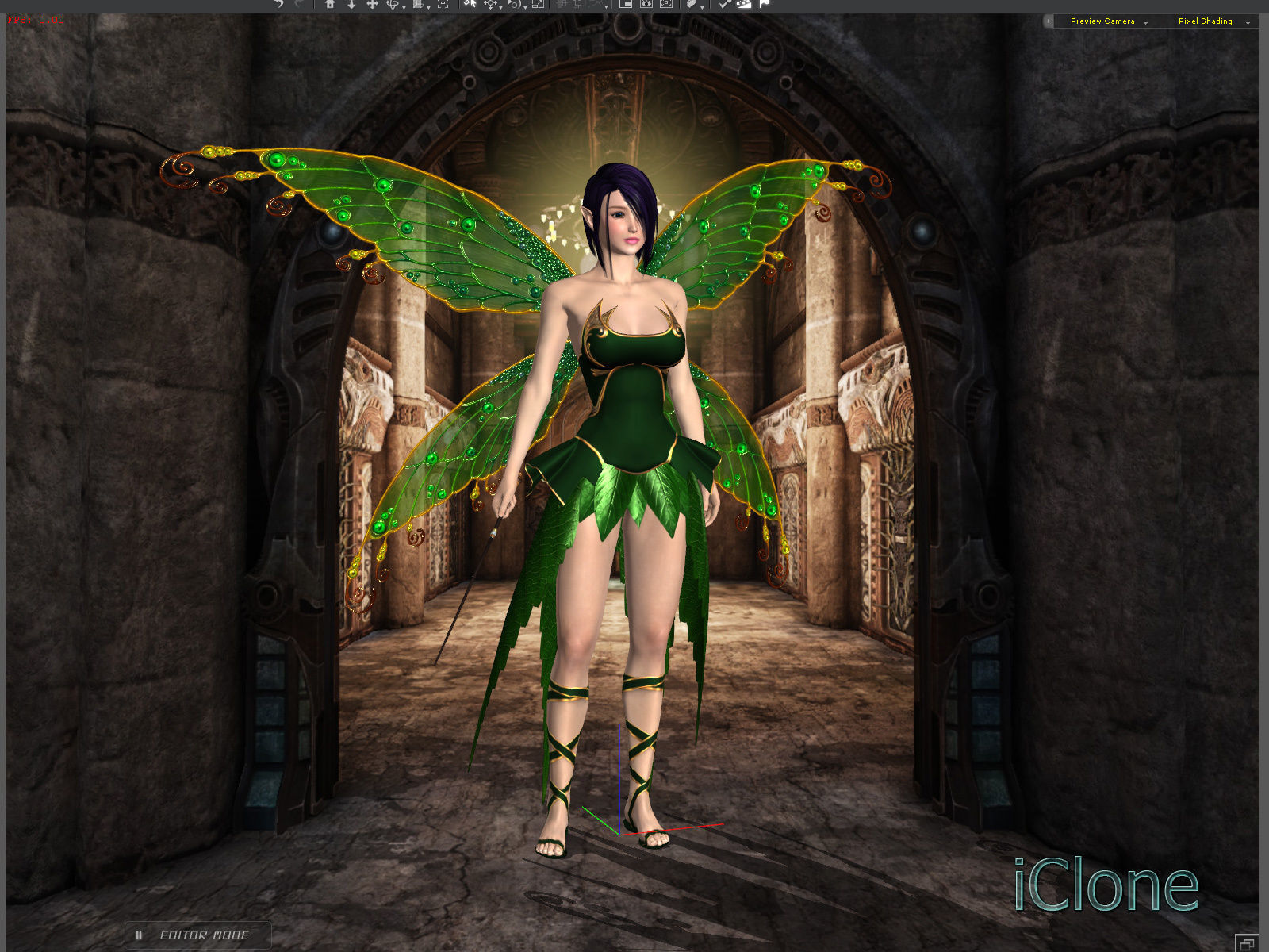 3Dfoin - Fairy Low-poly 3D model_2