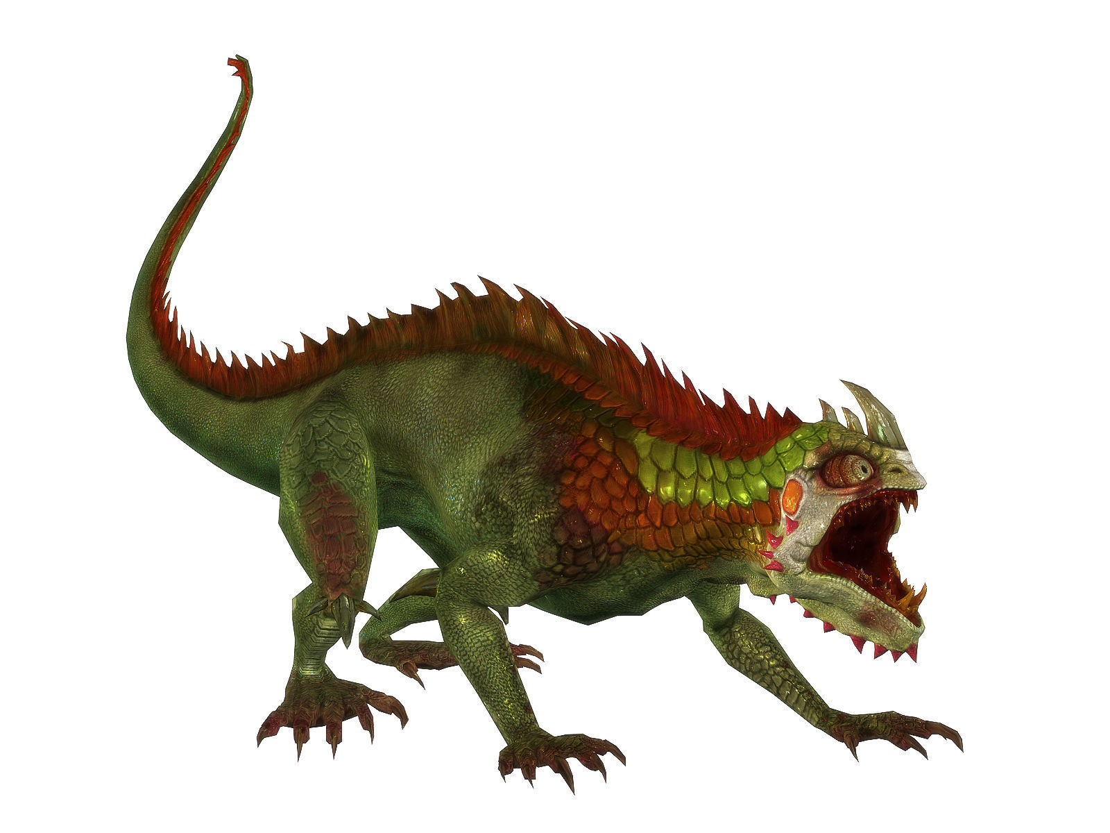 3Dfoin - Fantasy Lizard Low-poly 3D model_11