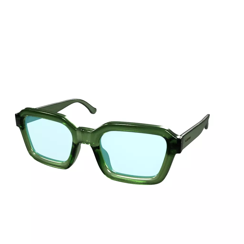 Meller Nayah Green Turquoise Low-poly 3D model