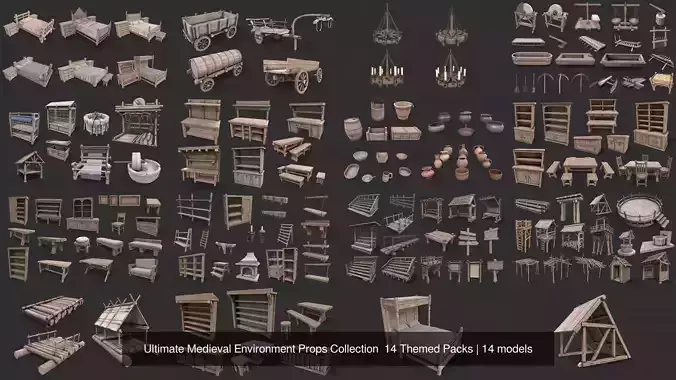 Ultimate Medieval Environment Props Collection  14 Themed Packs 2