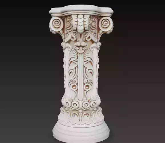 Classical Decorative Column Pedestal Ornament Sculpture