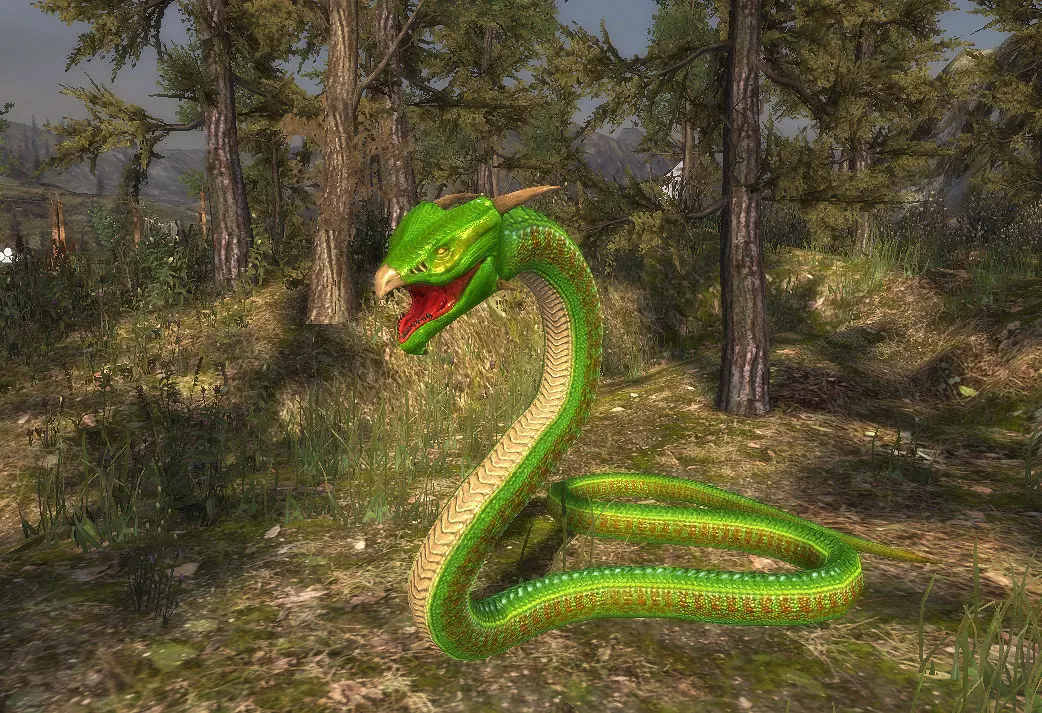 3Dfoin - Fantasy Snake Low-poly 3D model_0