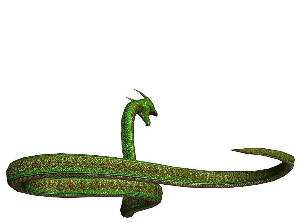 3Dfoin - Fantasy Snake Low-poly 3D model_12