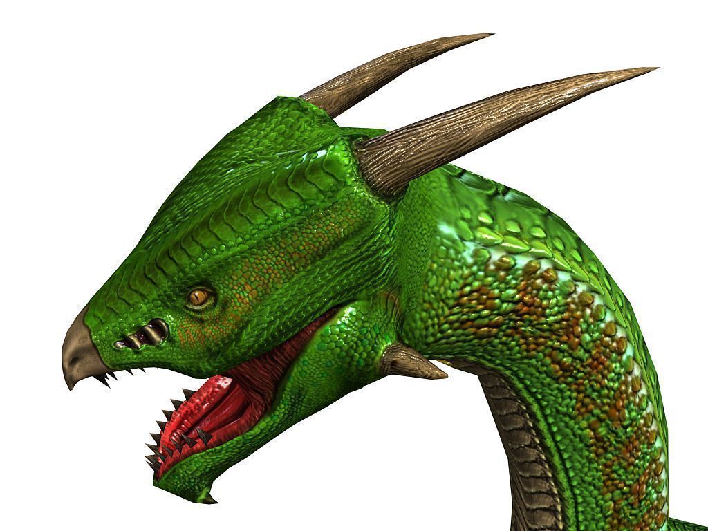 3Dfoin - Fantasy Snake Low-poly 3D model_8