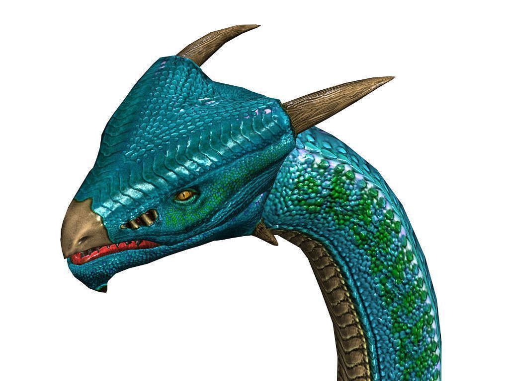 3Dfoin - Fantasy Snake Low-poly 3D model_9