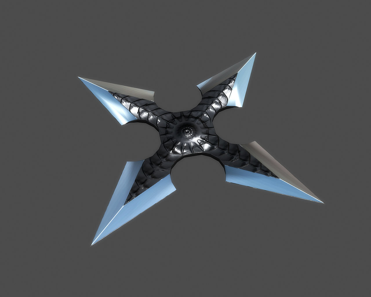 3Dfoin - Female Ninja Low-poly 3D model_10