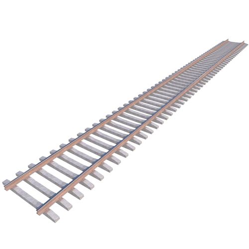 Railway Rails Low-poly 3D model