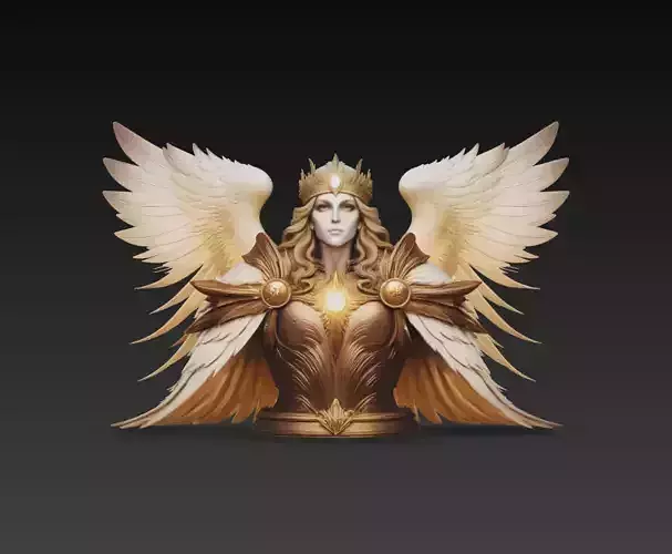 Divine Angel Queen Bust Winged Celestial Goddess Fantasy 