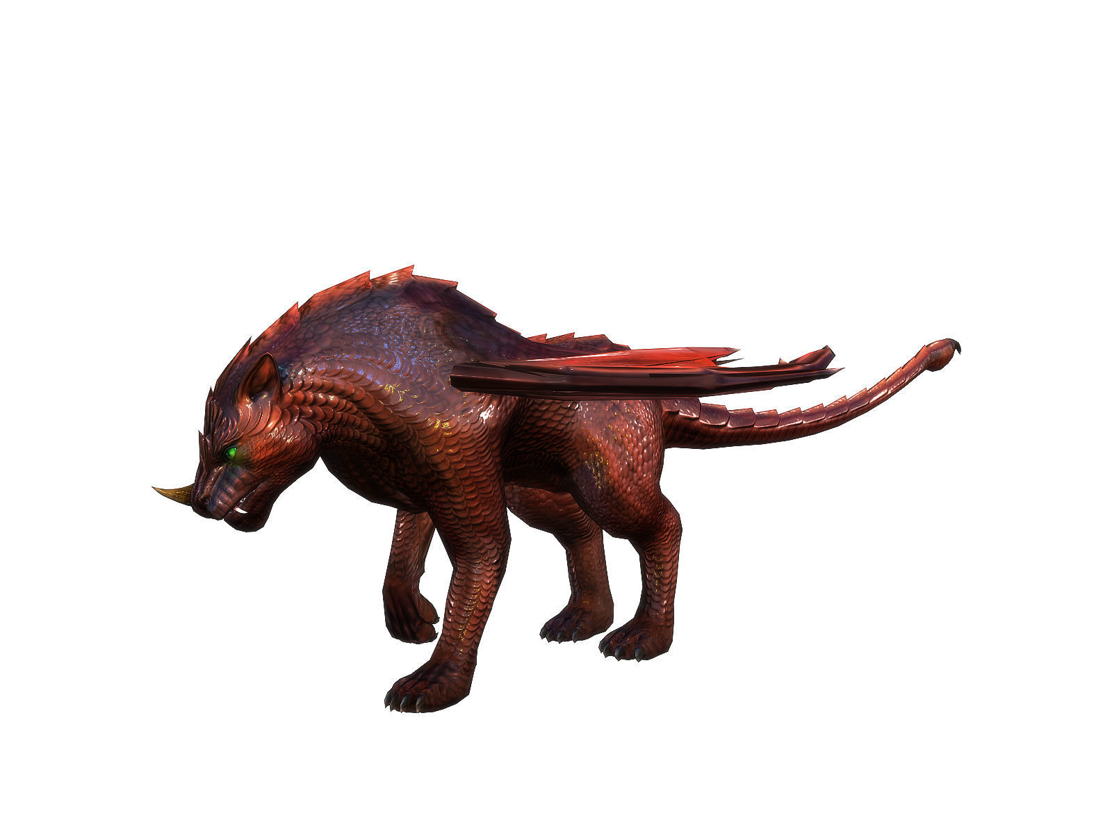 3Dfoin - Manticore Low-poly 3D model_8