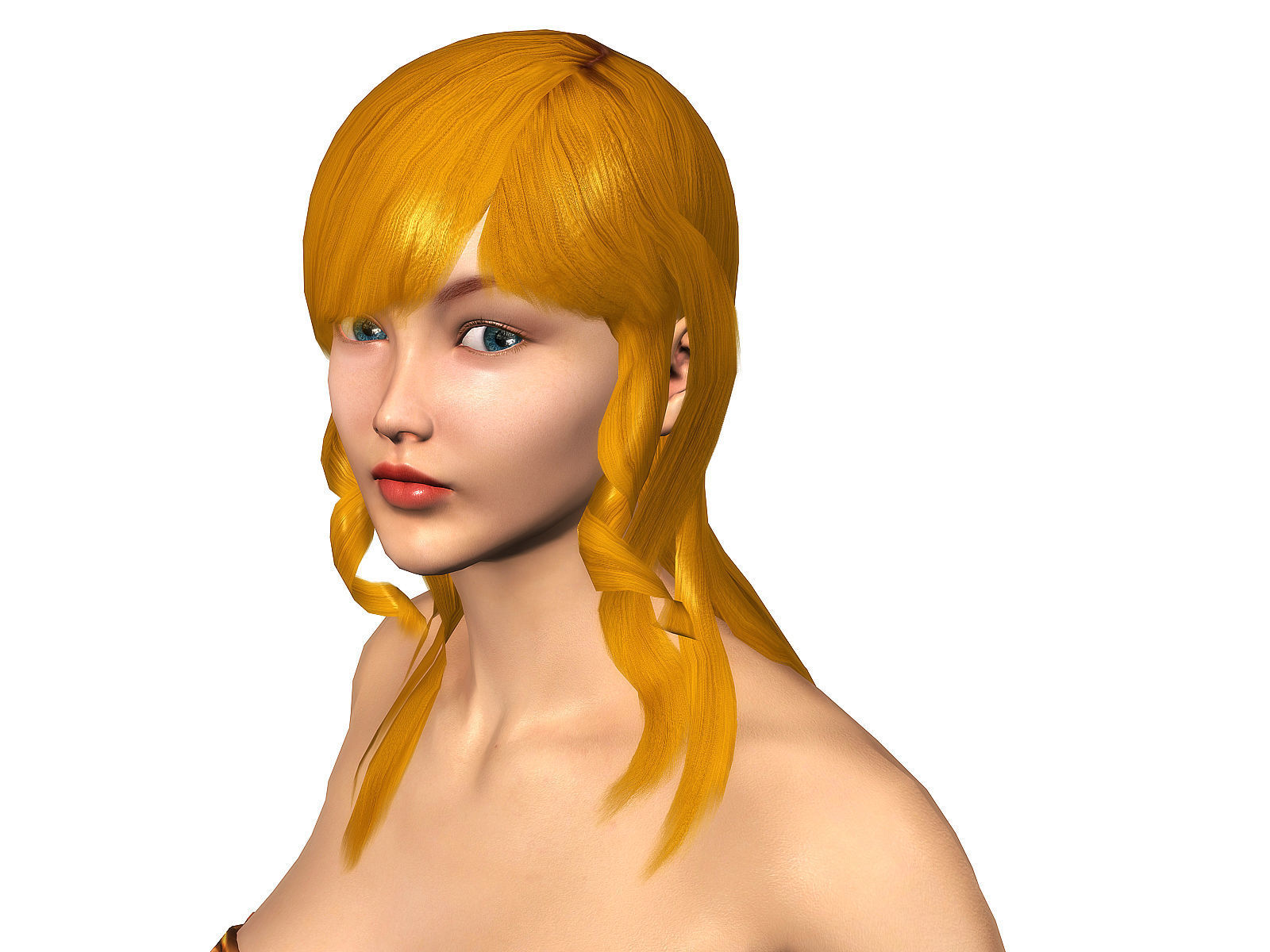 3Dfoin - Mermaid  Low-poly 3D model_12
