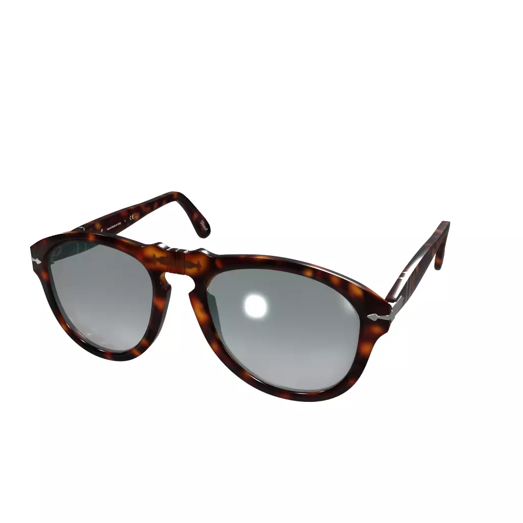 Persol 649 Havana Gradient Blue Low-poly 3D model