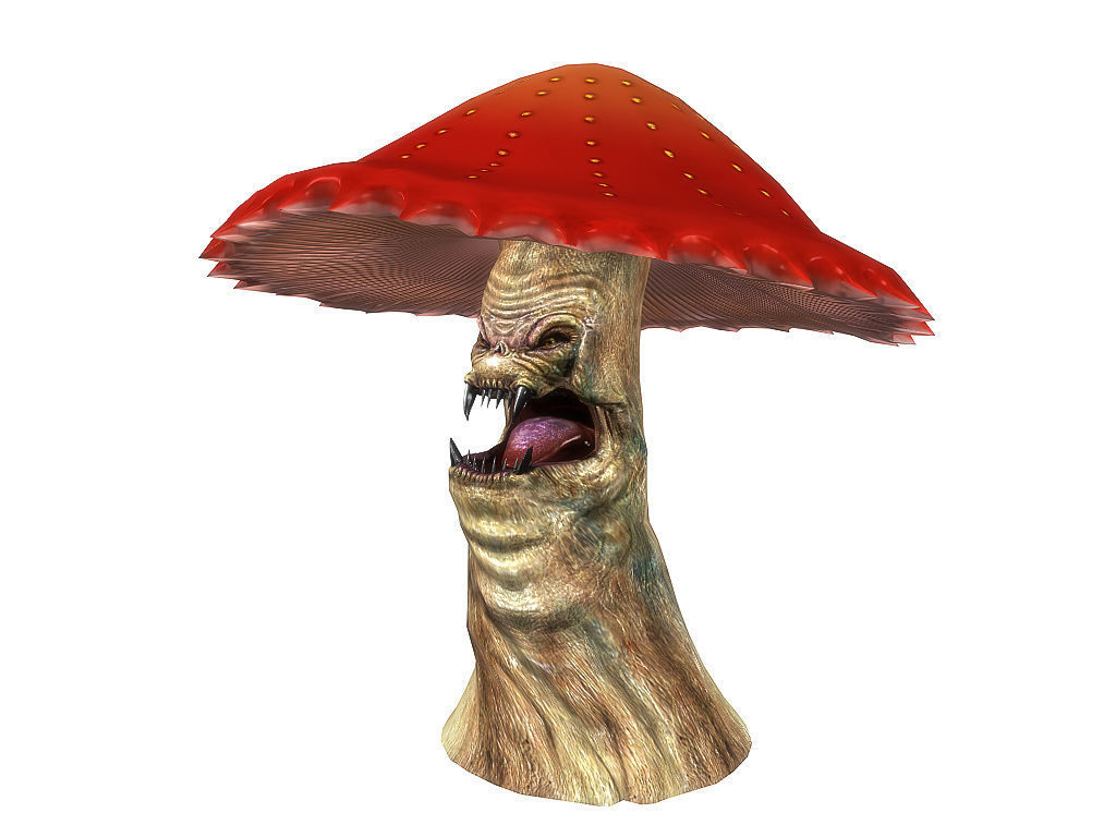 3Dfoin - Monster Mushroom Low-poly 3D model_7