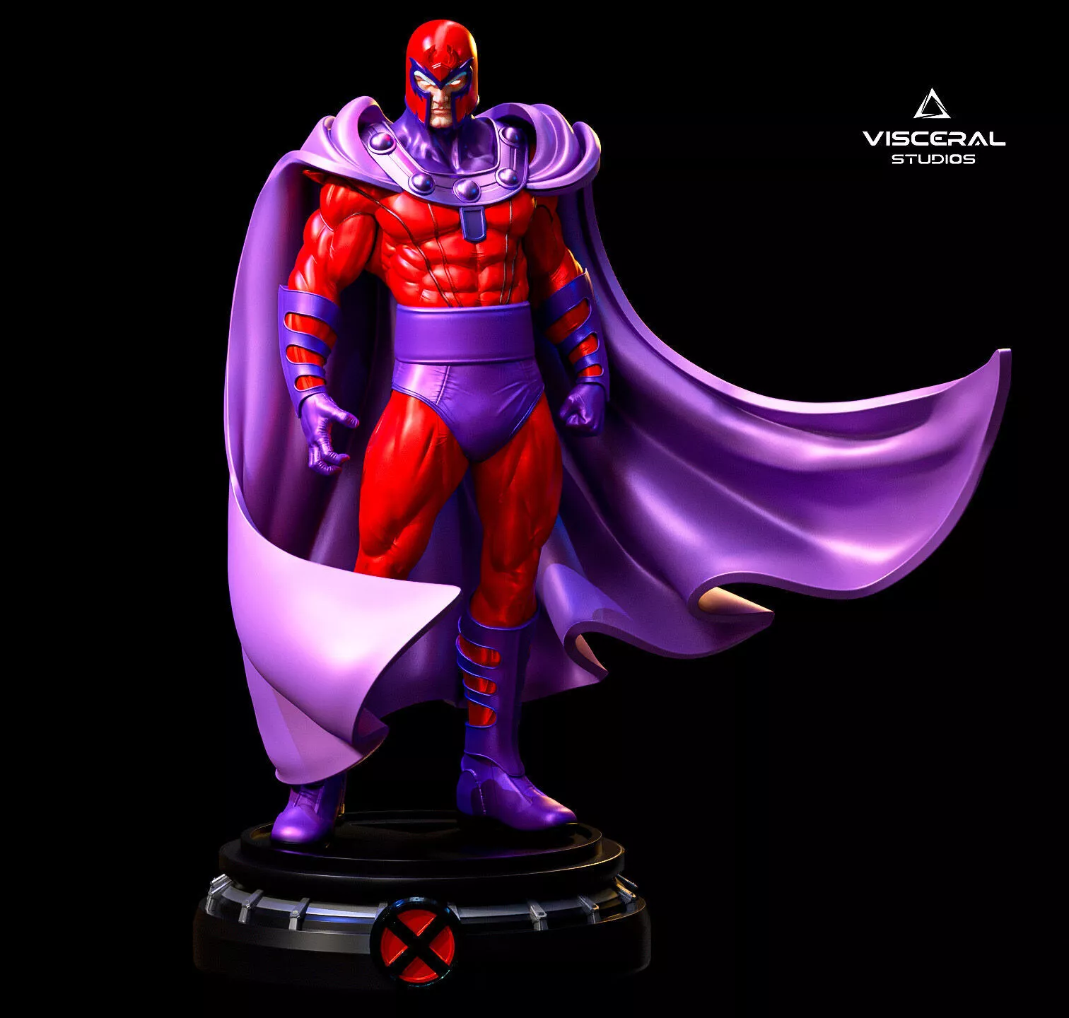 Magneto statue stl file for 3D print model 3D print model