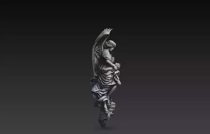 Classical Angel Sculpture Full Body Statue Decorative Wall Art