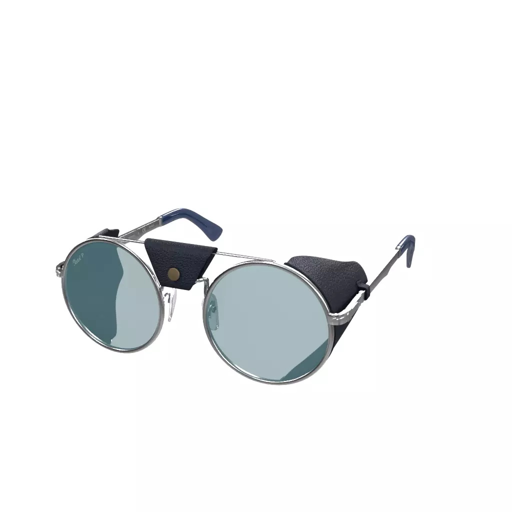 Persol po2496sz Silver Green Polar Low-poly 3D model