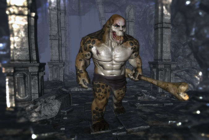 3Dfoin - Ogre Low-poly 3D model