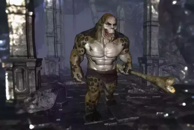 3Dfoin - Ogre Low-poly 3D model
