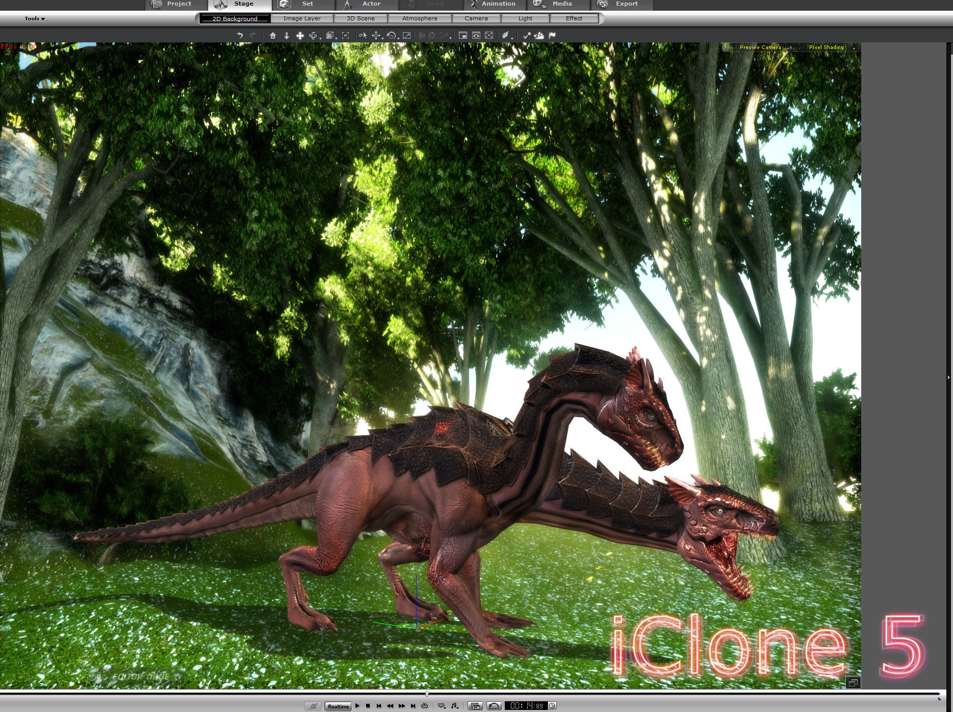 3Dfoin - Orthros  Low-poly 3D model_3