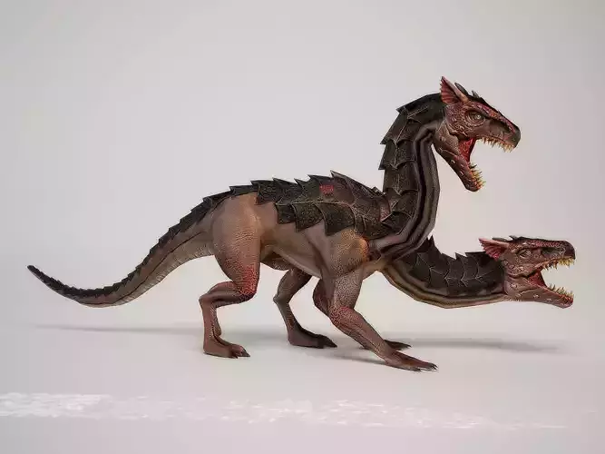 3Dfoin - Orthros  Low-poly 3D model