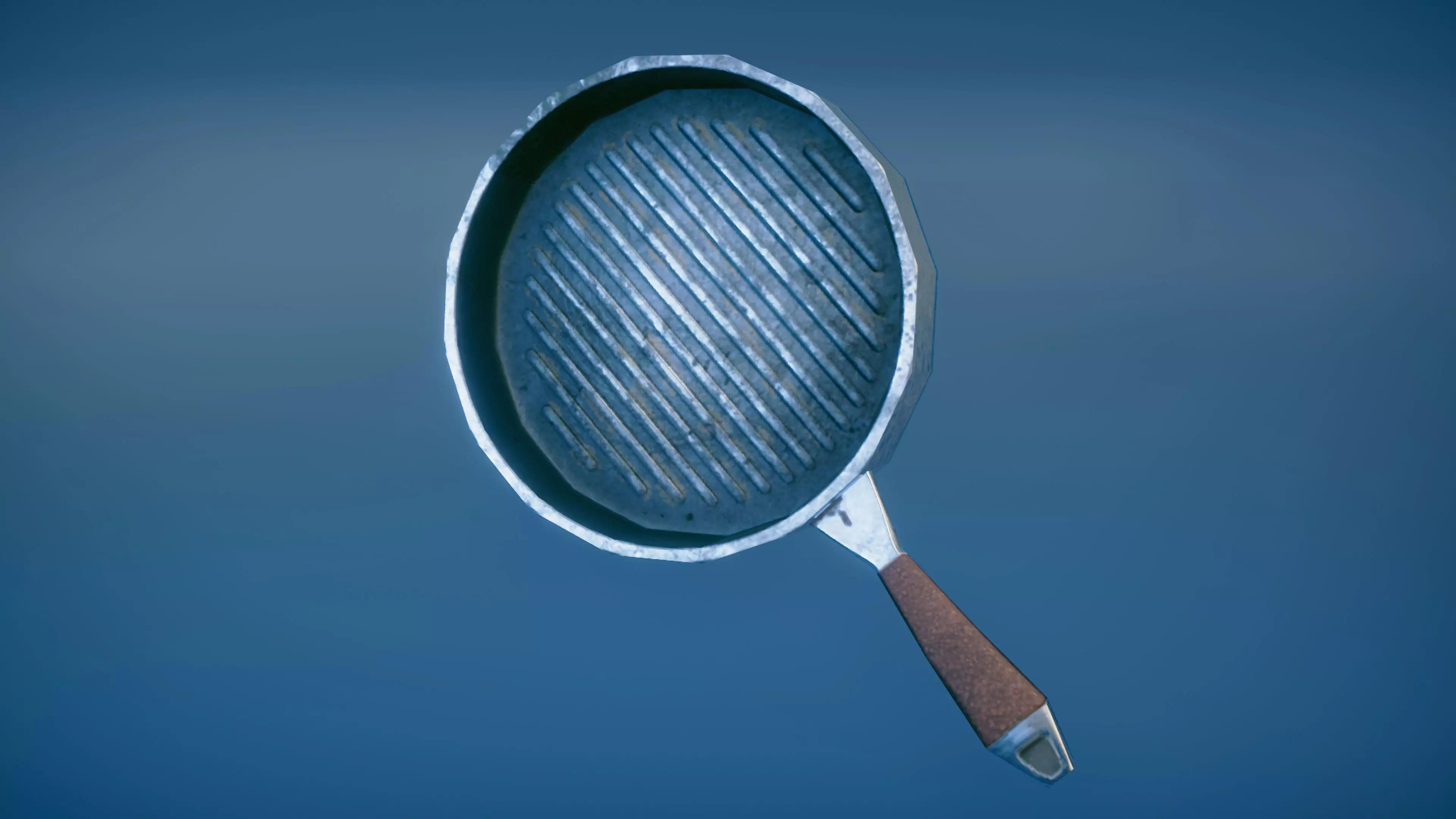 Old pans collection Free low-poly 3D model_0