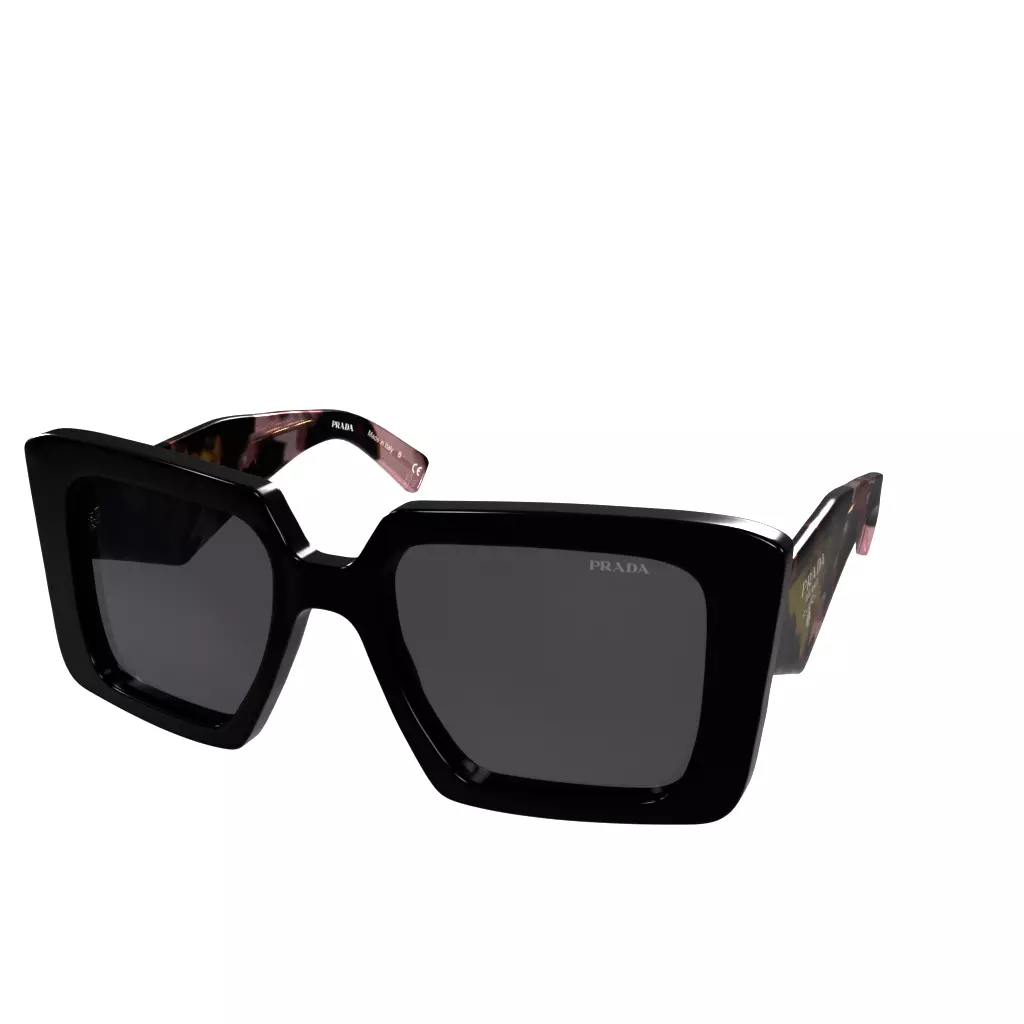 Prada spr23y Black Grey Low-poly 3D model