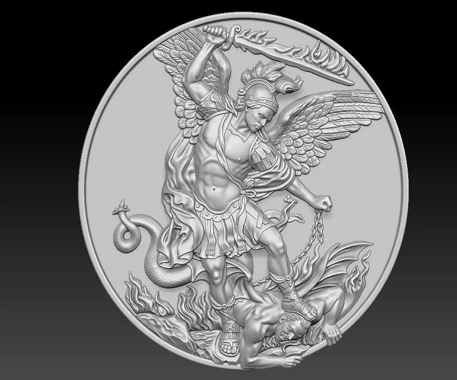 Archangel Michael Pendant 3D print model
