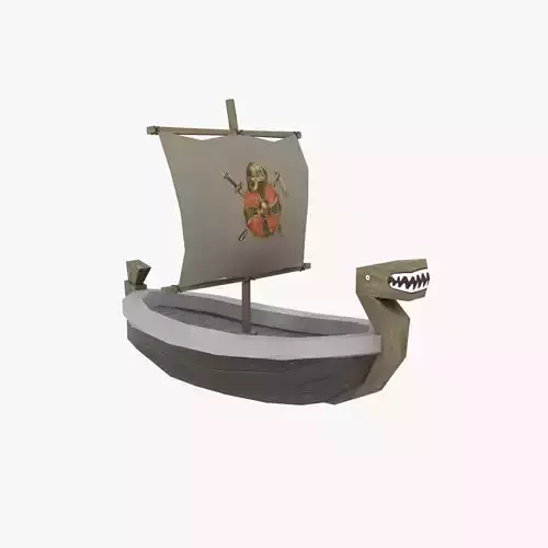 ship low poly viking Free low-poly 3D model ship low poly viking Free low-poly 3D model