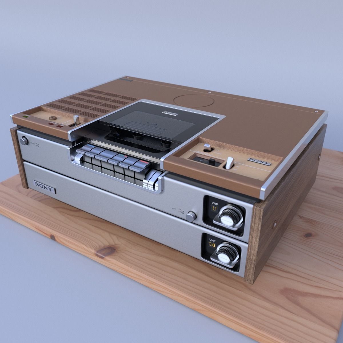 Sony SL-7200 Videocassette Recorder 3D model_0