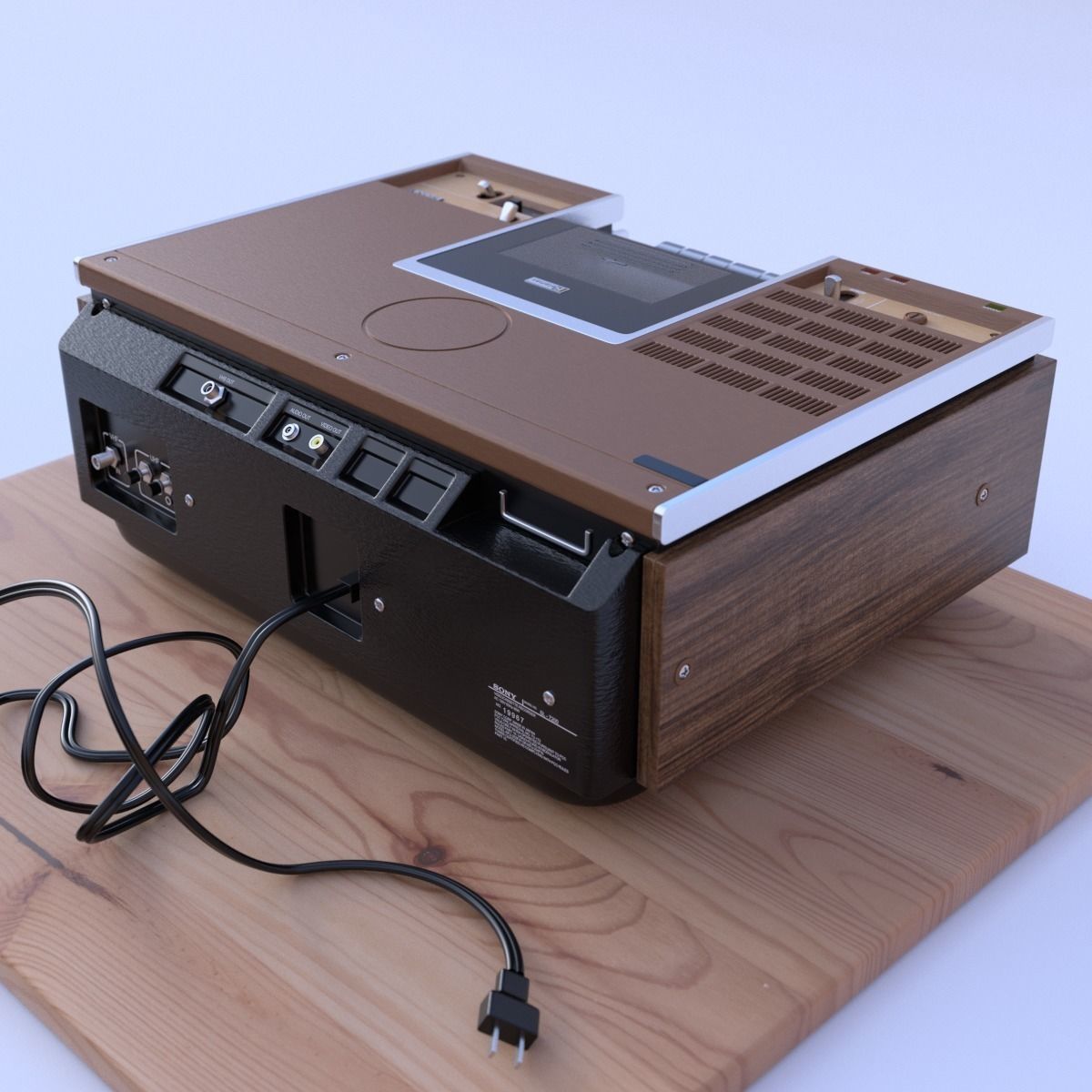 Sony SL-7200 Videocassette Recorder 3D model_2