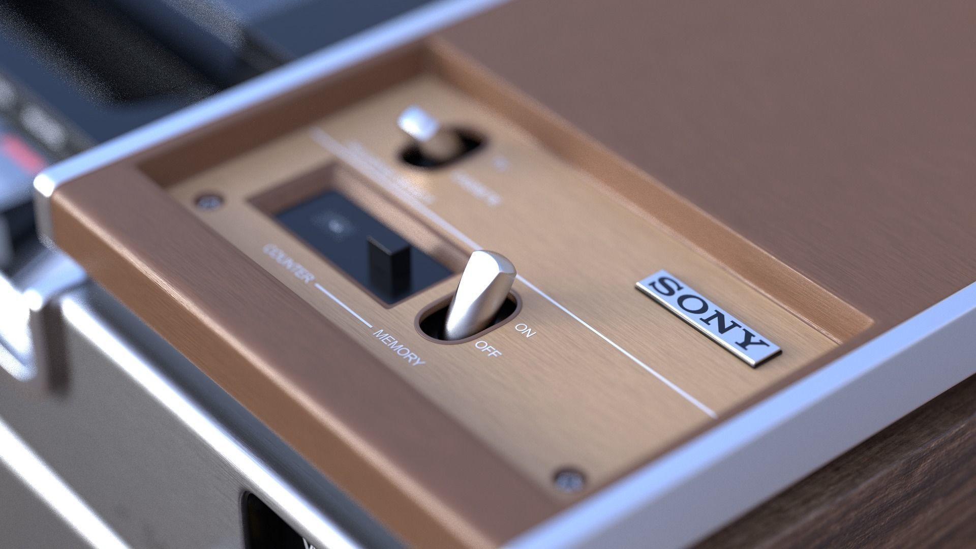 Sony SL-7200 Videocassette Recorder 3D model_6