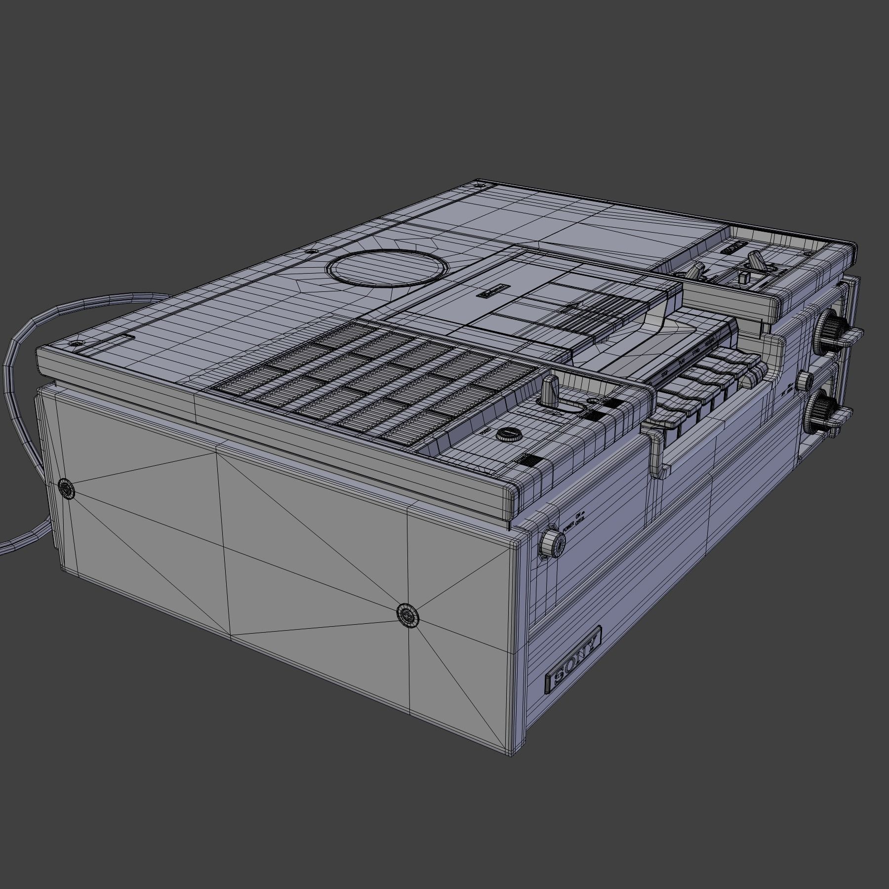 Sony SL-7200 Videocassette Recorder 3D model_9