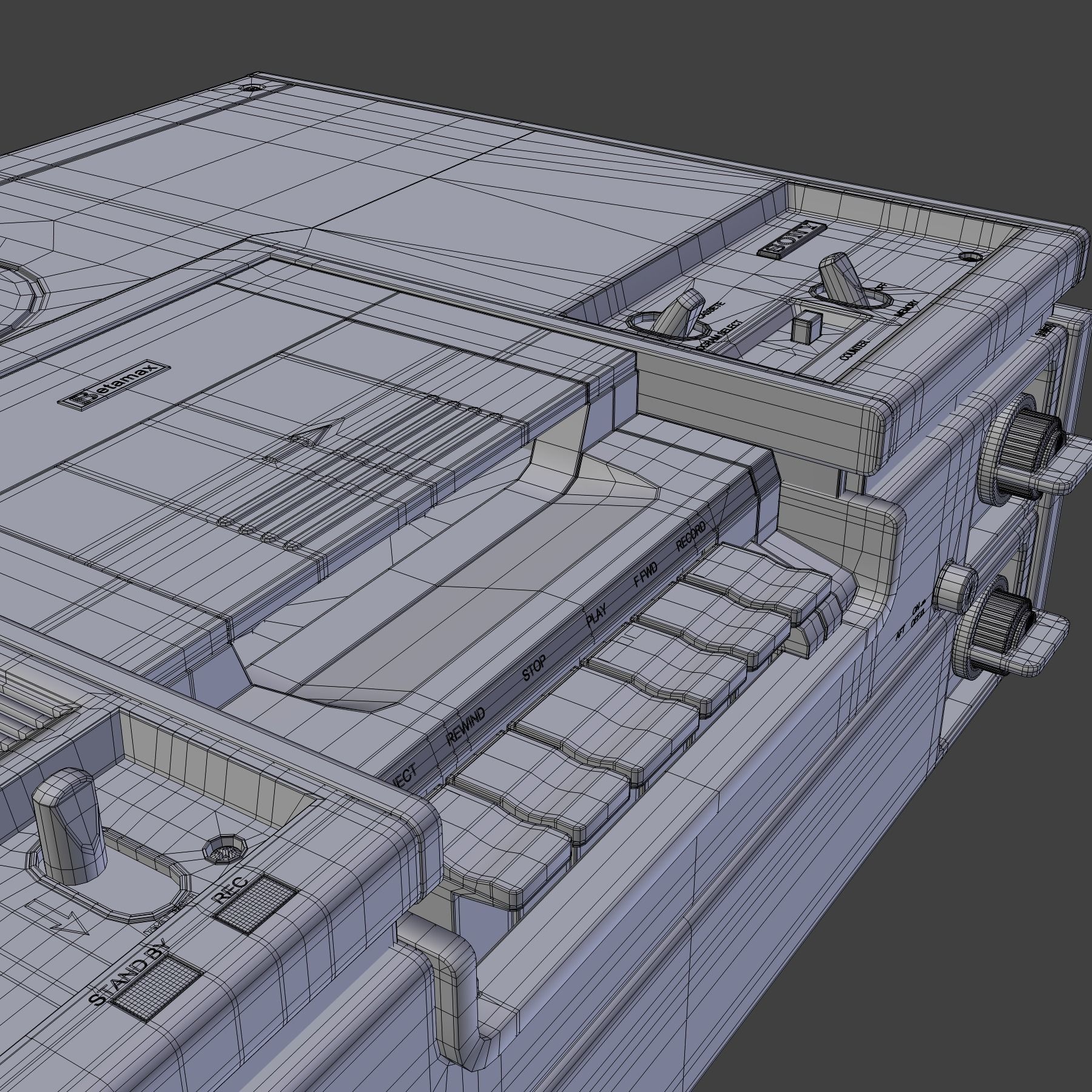 Sony SL-7200 Videocassette Recorder 3D model_13