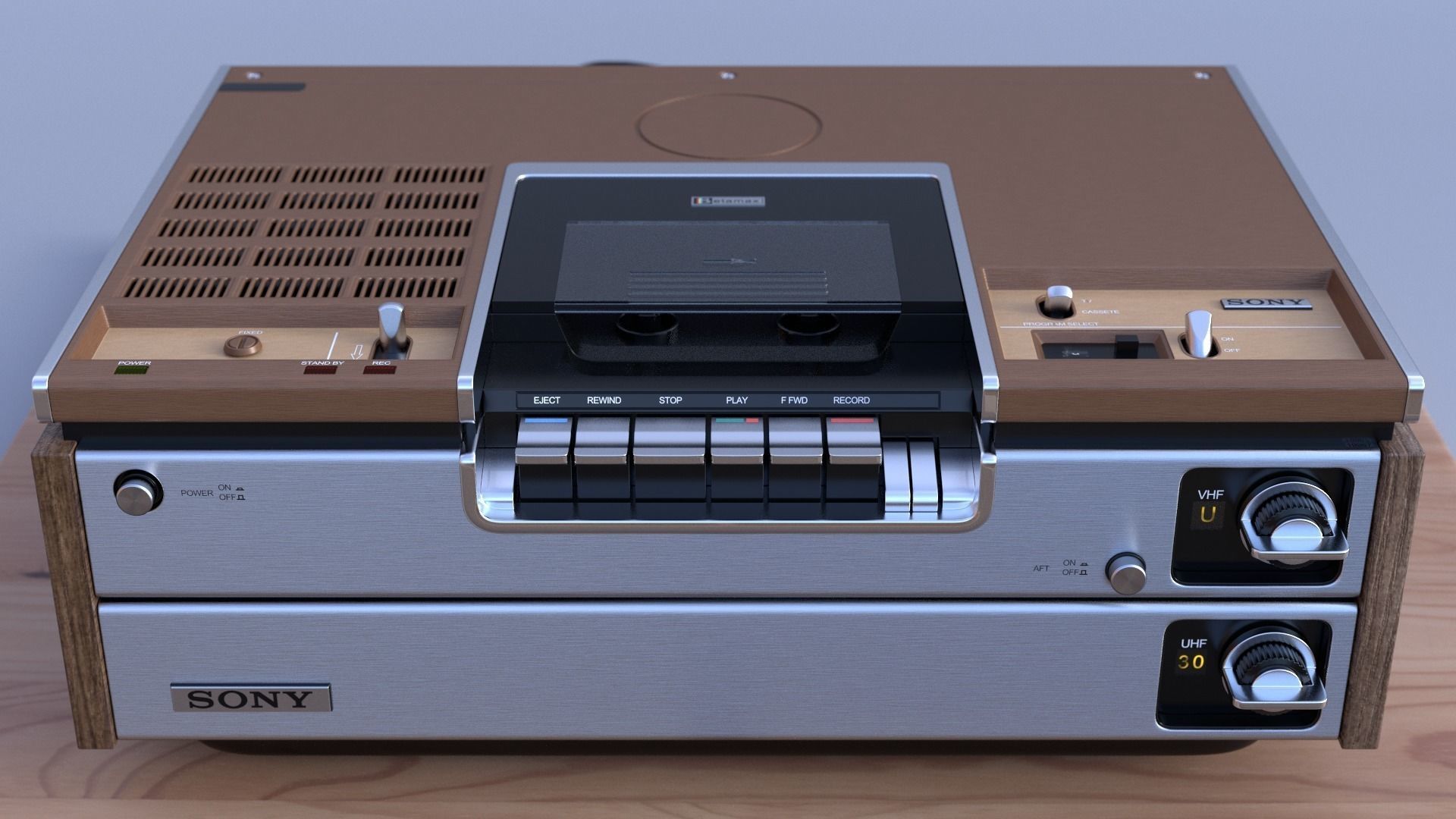 Sony SL-7200 Videocassette Recorder 3D model_1