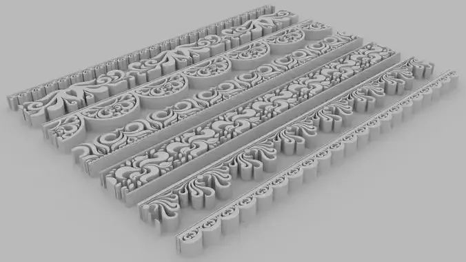 Ornate Divides 01 - Set of 7 Varitions