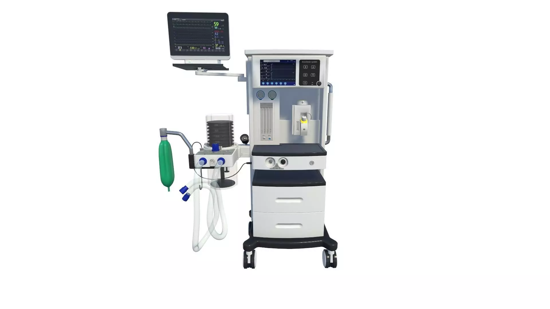 Anesthesia Machine 3D Model Low-poly 3D model