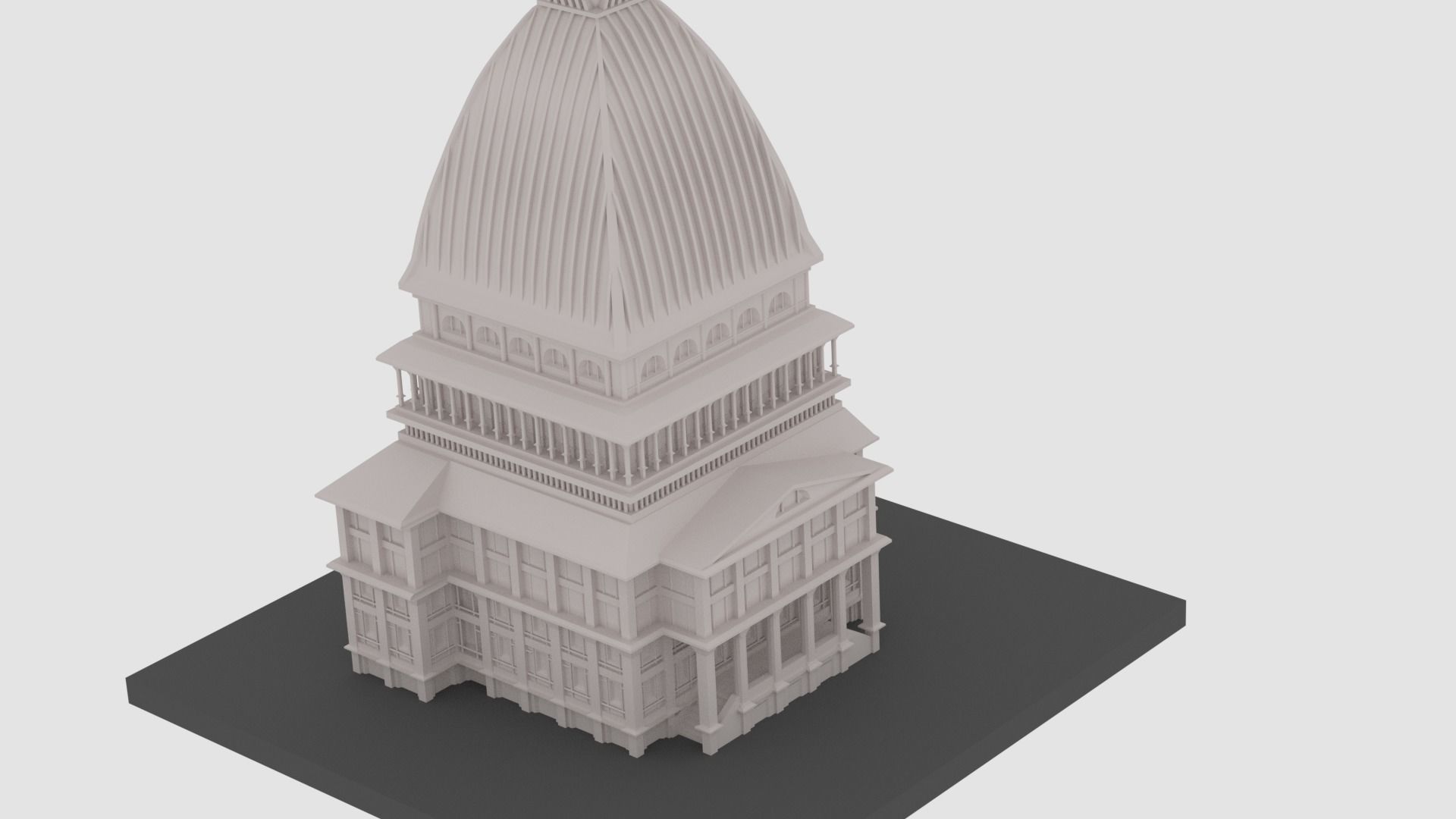 Mole Antonelliana 3D model_3