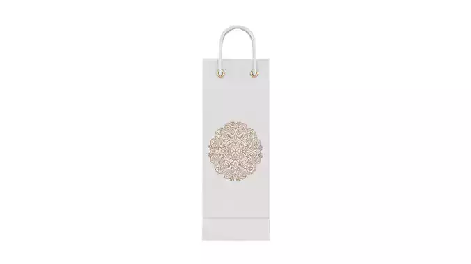 Paper Shopping Bags 3D model 2