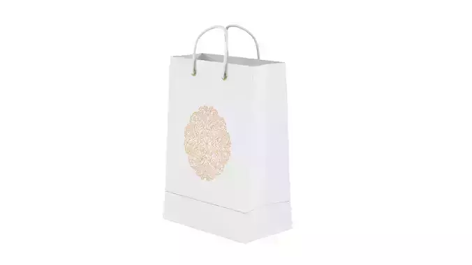 Paper Shopping Bags 3D model 6