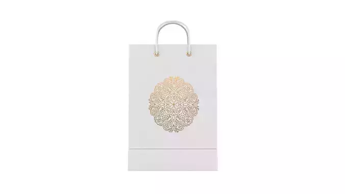 Paper Shopping Bags 3D model 4
