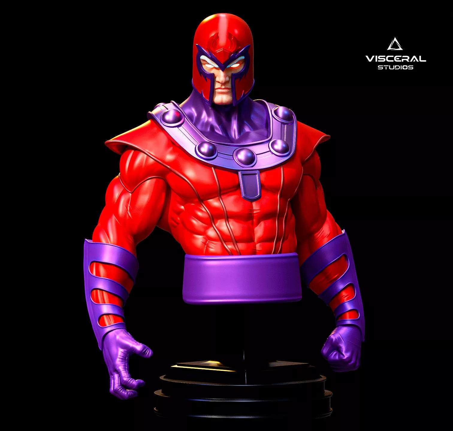 Magneto Pack Bust 3D Model STL High Detail for 3D Printing 3D print model