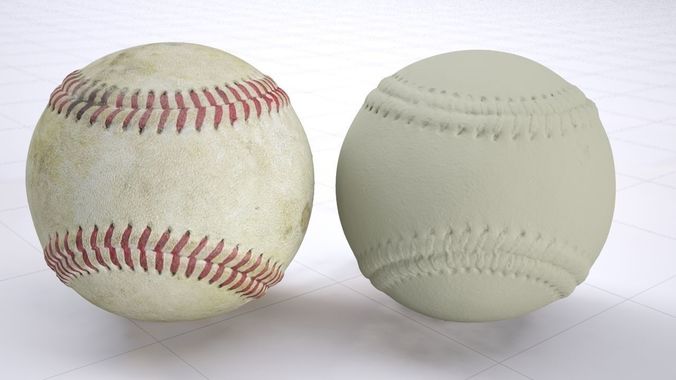 Old baseball - 3dscan - High resolution 3D model