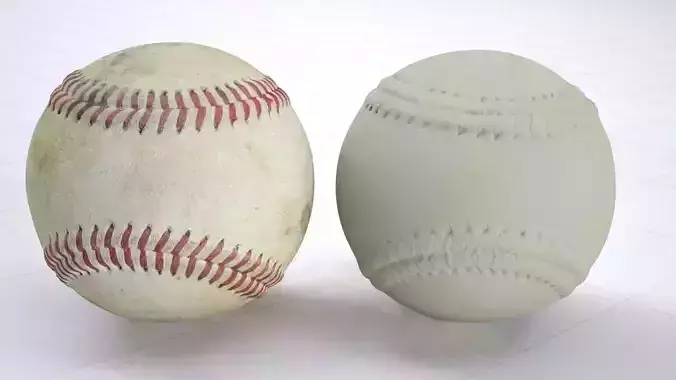 Old baseball - 3dscan - High resolution 3D model