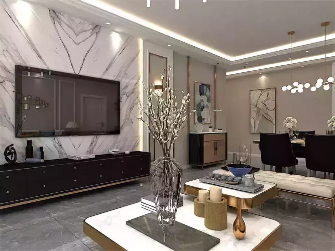 Home Interior 3D model 5
