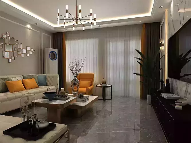 Home Interior 3D model 2