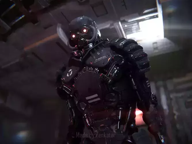 Game-ready Juggernaut Robot Unity Unreal Engine